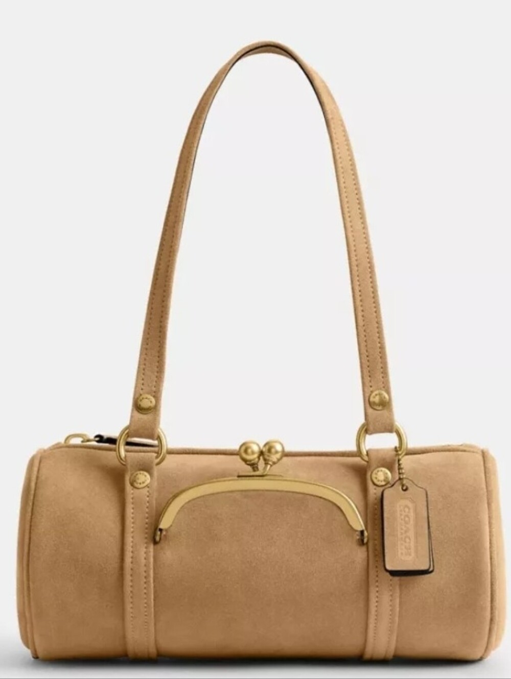 COACH Kisslock Barrel Bag 28